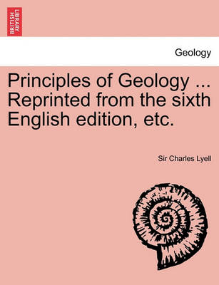 Book cover for Principles of Geology ... Reprinted from the sixth English edition, etc. VOL.II