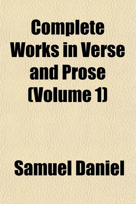 Book cover for Complete Works in Verse and Prose Volume 2