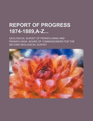 Cover of Report of Progress 1874-1889, A-Z