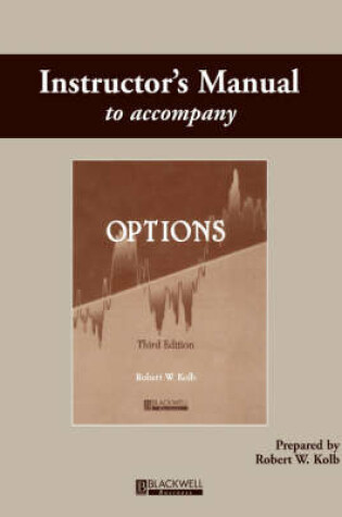 Cover of Instructor's Manual to Accompany "Options"