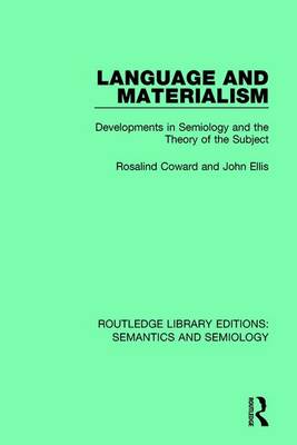 Book cover for Language and Materialism