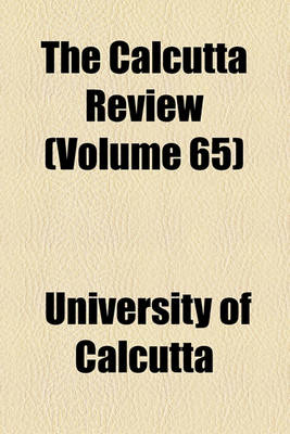 Book cover for The Calcutta Review (Volume 65)