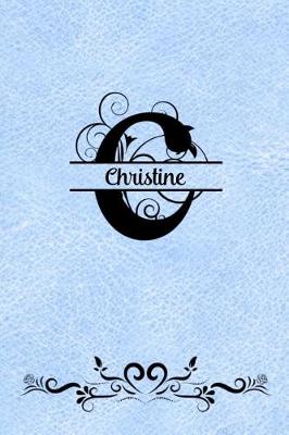 Book cover for Split Letter Personalized Journal - Christine