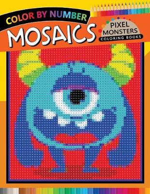 Book cover for Pixel Monsters Mosaics Coloring Books