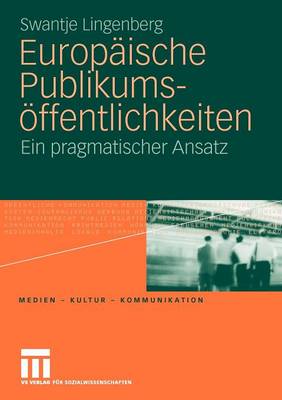 Cover of Europaische Publikumsoeffentlichkeiten