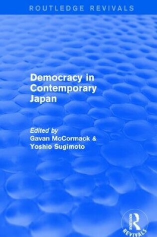 Cover of Democracy in Contemporary Japan