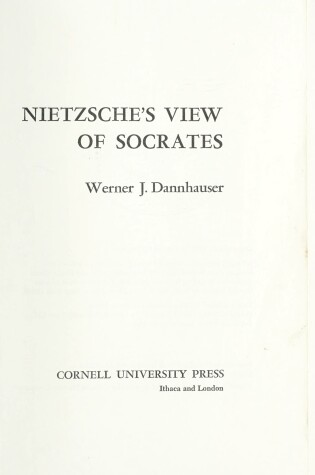 Cover of Nietzsche's View of Socrates