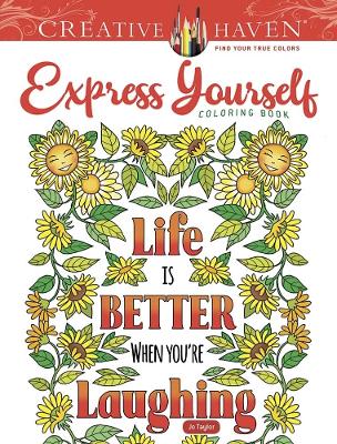 Book cover for Creative Haven Express Yourself! Coloring Book