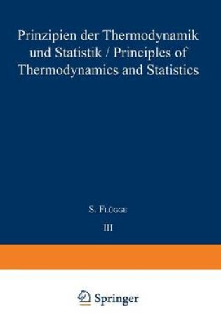 Cover of Prinzipien der Thermodynamik und Statistik / Principles of Thermodynamics and Statistics