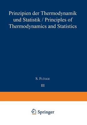 Book cover for Prinzipien der Thermodynamik und Statistik / Principles of Thermodynamics and Statistics