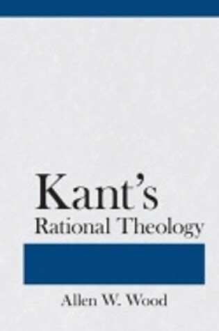 Cover of Kant's Rational Theology