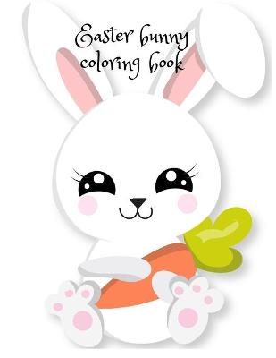 Book cover for Easter bunny coloring book