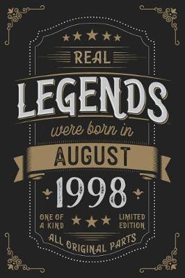 Book cover for Real Legends were born in August 1998