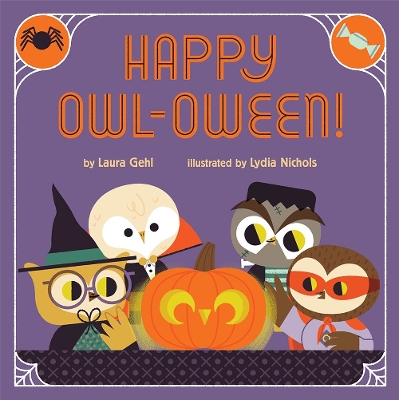 Book cover for Happy Owl-oween!: A Halloween Story