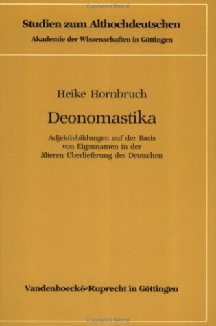 Cover of Deonomastika