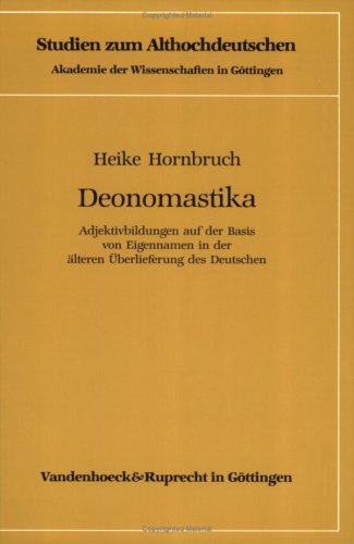 Cover of Deonomastika