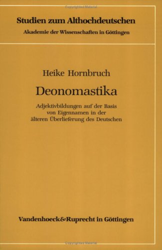 Book cover for Deonomastika