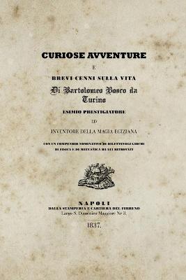 Book cover for Curiose avventure e brevi cenni sulla vita di Bartolomeo Bosco da Turino