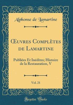 Book cover for Oeuvres Completes de Lamartine, Vol. 21