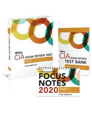 Book cover for Wiley CIA Exam Review 2020 + Test Bank + Focus Notes: Part 1, Essentials of Internal Auditing Set