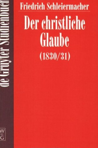 Cover of Der Christliche Glaube