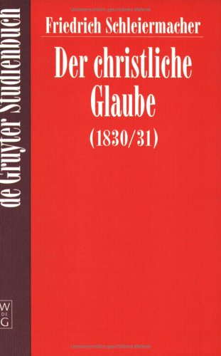 Book cover for Der Christliche Glaube