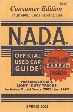 Cover of NADA Consumer Edition Used Car Guide