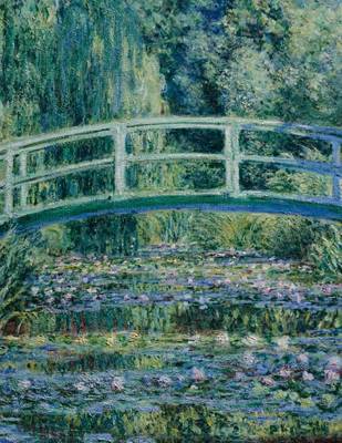 Book cover for Water Lilies and Japanese Bridge, Claude Monet. Graph Paper Journal