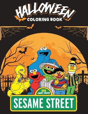 Book cover for Sesame Street Halloween Coloring Book