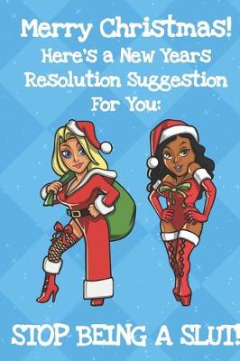 Book cover for Merry Christmas Heres A New Years Resolution For You Stop Being A Slut