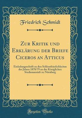 Book cover for Zur Kritik Und Erklarung Der Briefe Ciceros an Atticus