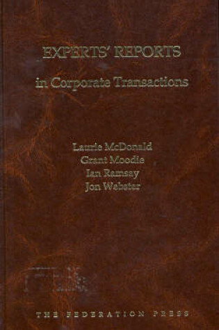 Cover of Experts' Reports in Corporate Transactions