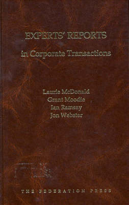 Book cover for Experts' Reports in Corporate Transactions