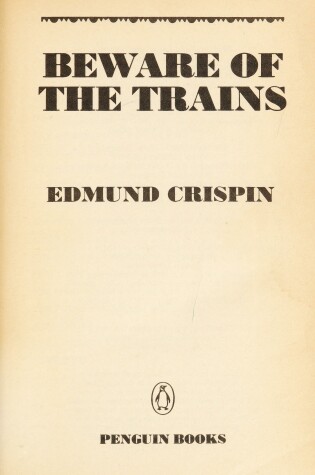 Cover of Beware of the Trains