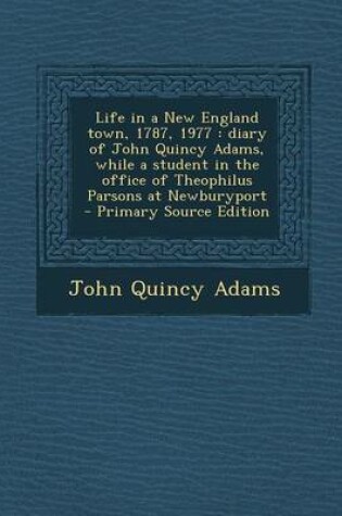 Cover of Life in a New England Town, 1787, 1977