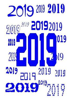 Cover of 2019 Daily Planner Blue White 384 Pages