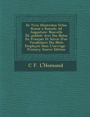 Book cover for de Viris Illustribus Urbis Romae a Romulo Ad Augustum