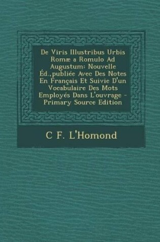 Cover of de Viris Illustribus Urbis Romae a Romulo Ad Augustum