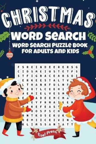 Cover of Christmas Word Search Word Search Puzzle Book For Adults And Kids