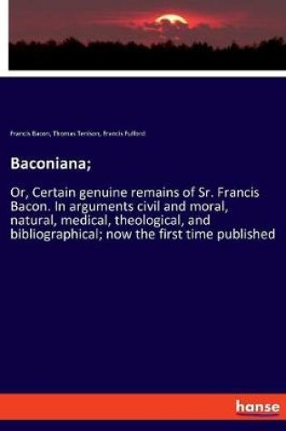 Cover of Baconiana;