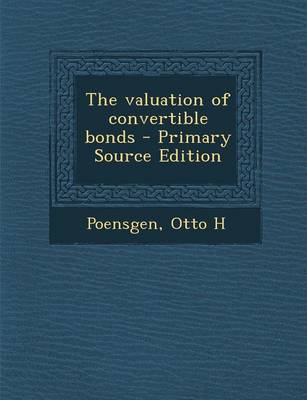 Book cover for The Valuation of Convertible Bonds