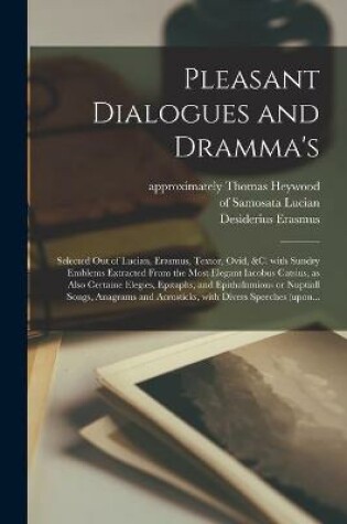 Cover of Pleasant Dialogues and Dramma's