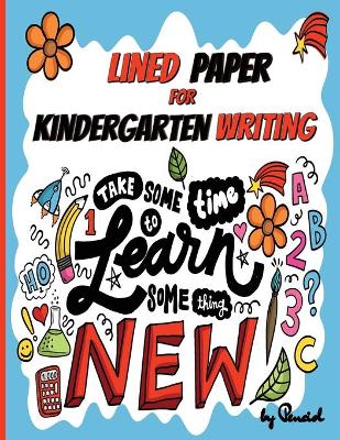 Book cover for Lined paper for kindergarten writing