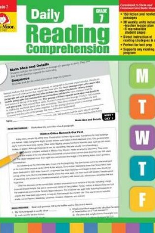 Cover of Daily Reading Comprehension, Grade 7 Te