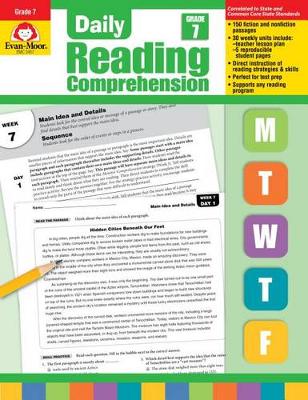 Cover of Daily Reading Comprehension, Grade 7 Te