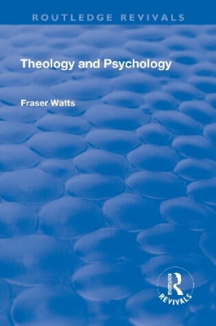 Cover of Theology and Psychology