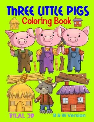 Book cover for Three Little Pigs Coloring Book