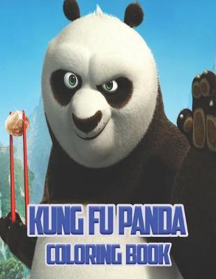 Book cover for kung fu Panda Coloring Book