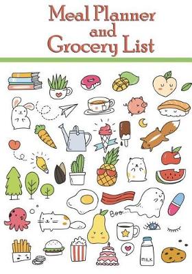 Book cover for meal planner and grocery list