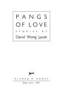 Book cover for Pangs of Love